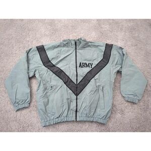 US Army IPFU Full Zip Jacket Mens Large Regular Windbreaker‎ Training Workout